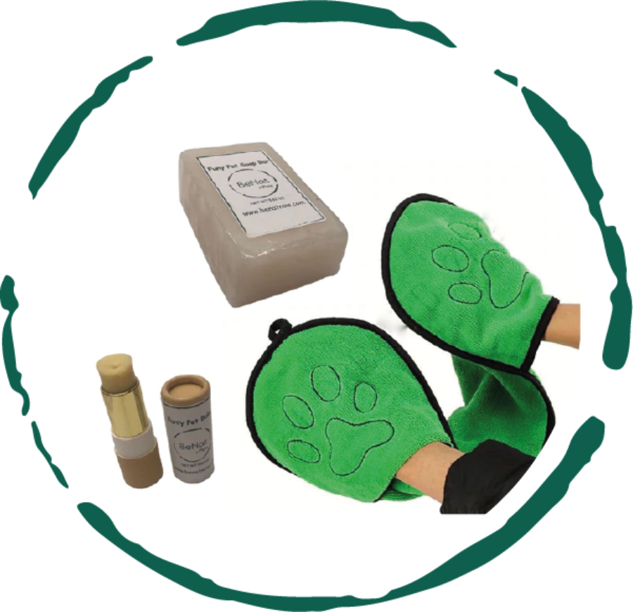 Natural Grooming Bundle for Dogs — Shampoo Bar, Balm & Towel