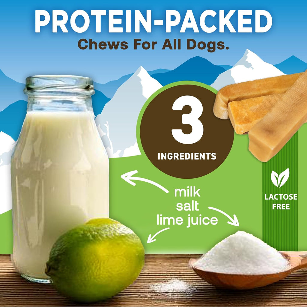 Gold Yak Chews for Large Dogs